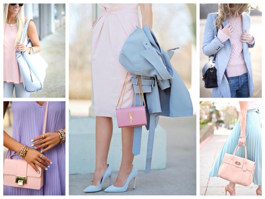 Сочетание пастельных цветов в одежде