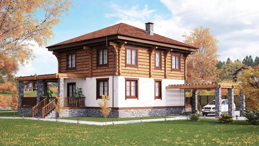 Дом каменный 2 этажа