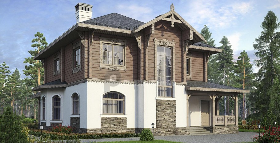 Коттедж в русском стиле