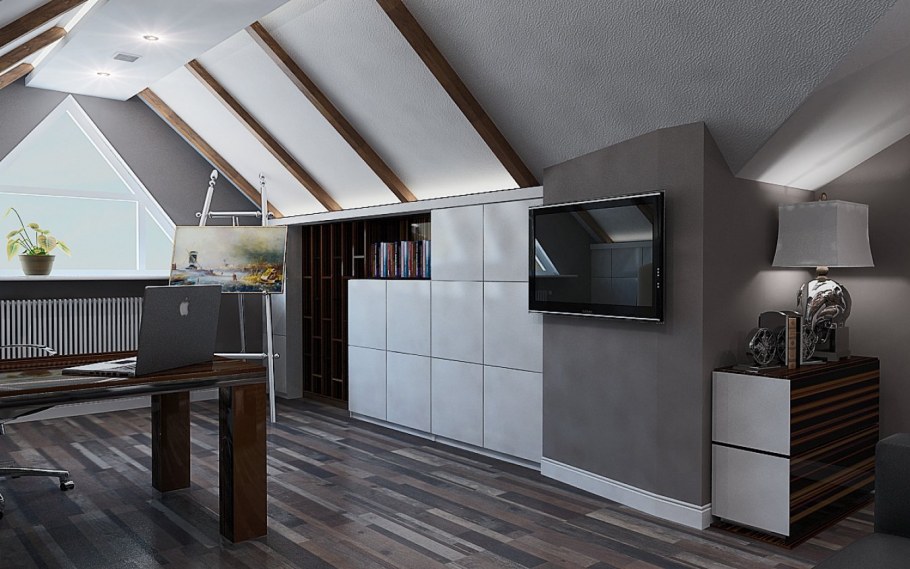 Имитация бруса 145 мансарда