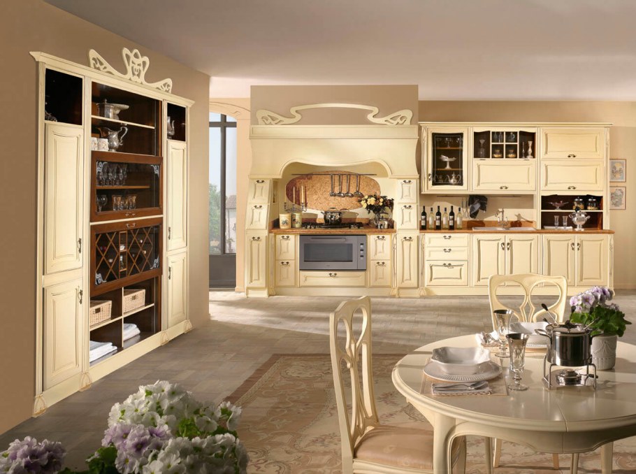 Кухня из массива дерева