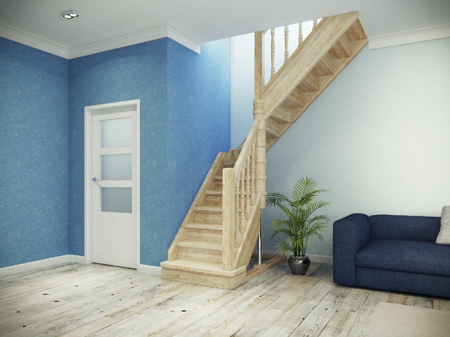 Лестница межэтажная двухмаршевая