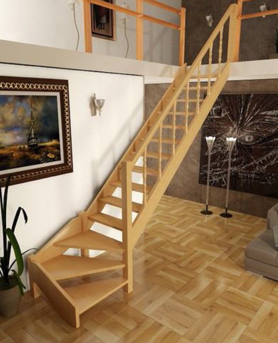 Лестница лес 07