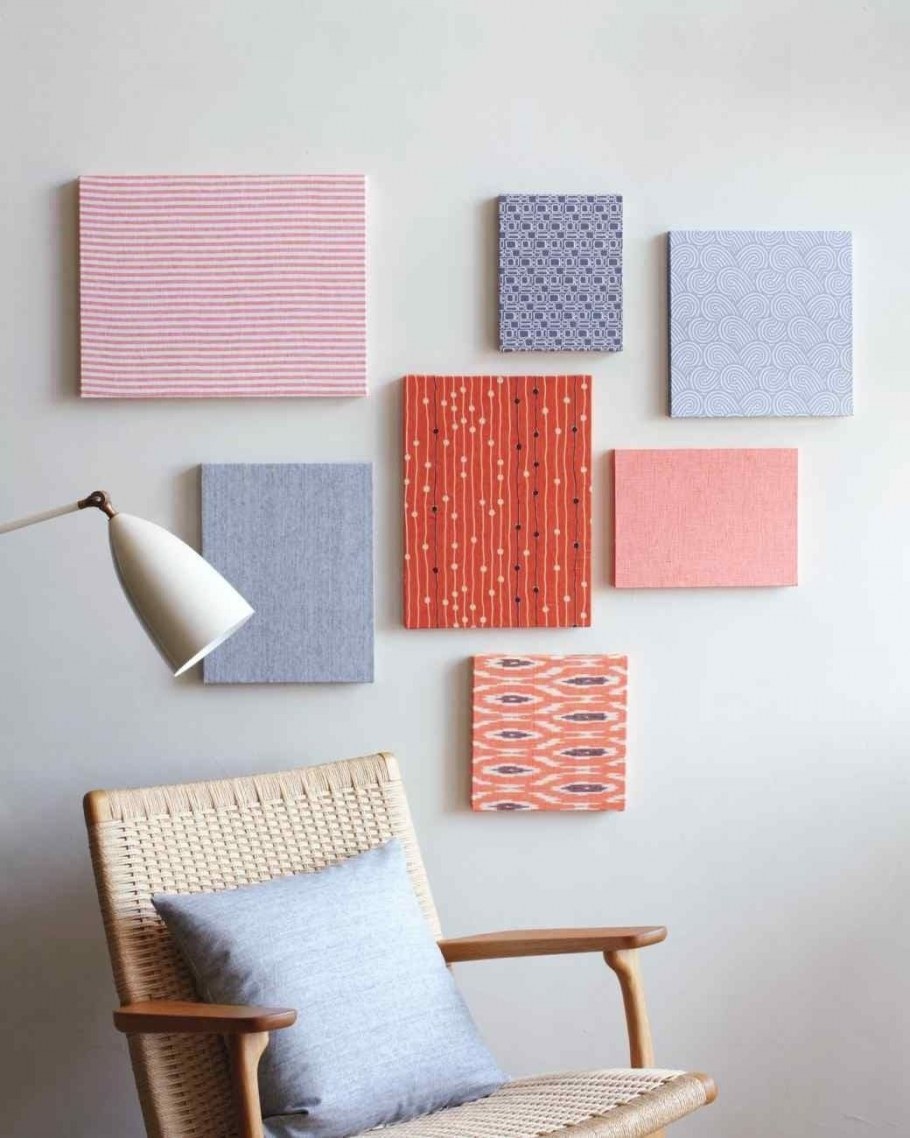 Декорирование стен тканью