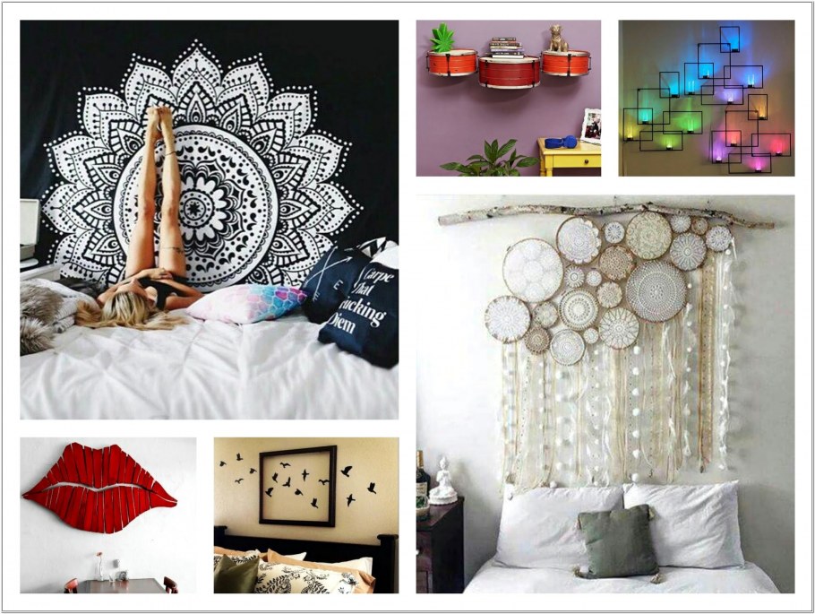 Декорирование стен тканью