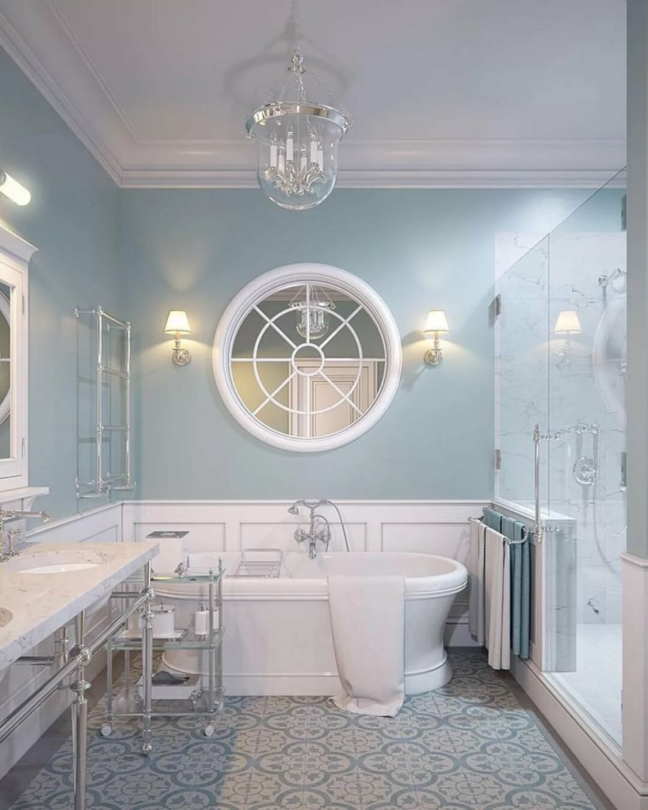 Ванная американская классика Неоклассика