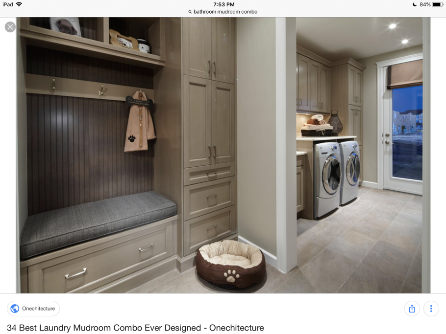 Гардеробная и постирочная в одном помещении