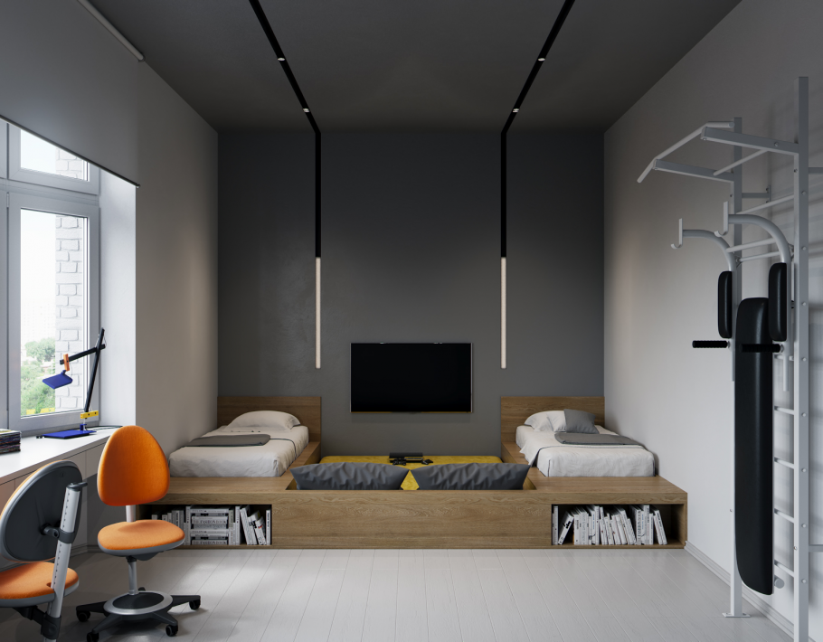 Комната Минимализм для подростка
