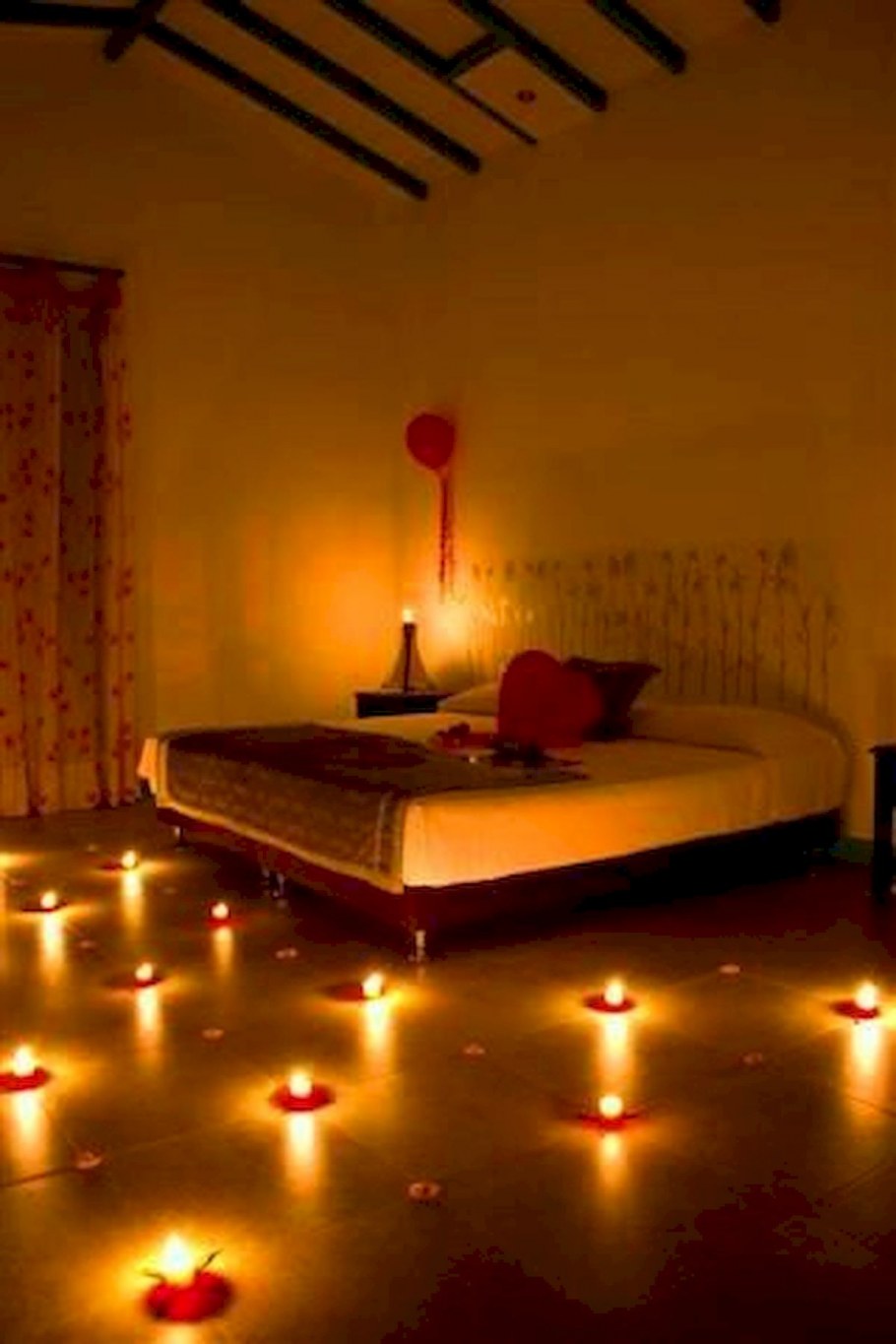 Романтическое украшение спальни