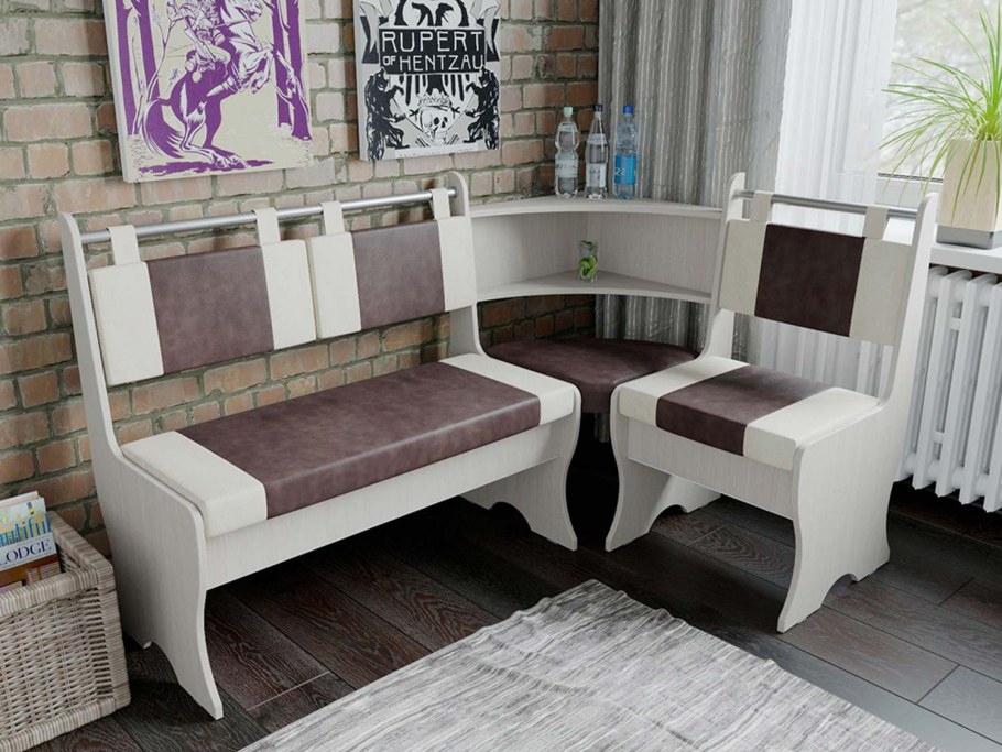 Кухонный уголок Валенсия венге/оранж