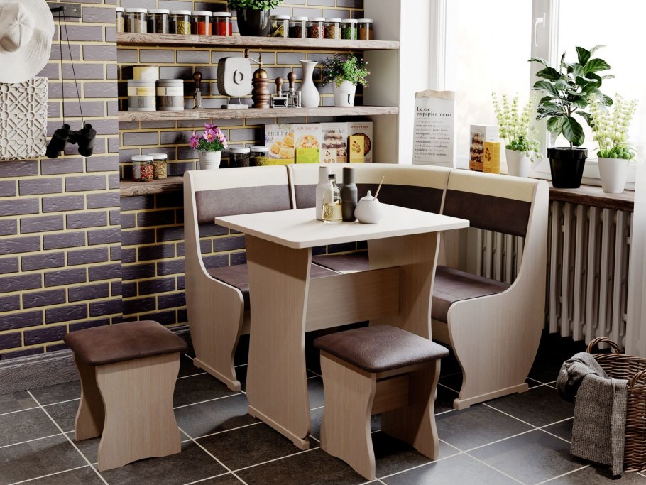 Диван кухонный угловой Домино Kombi