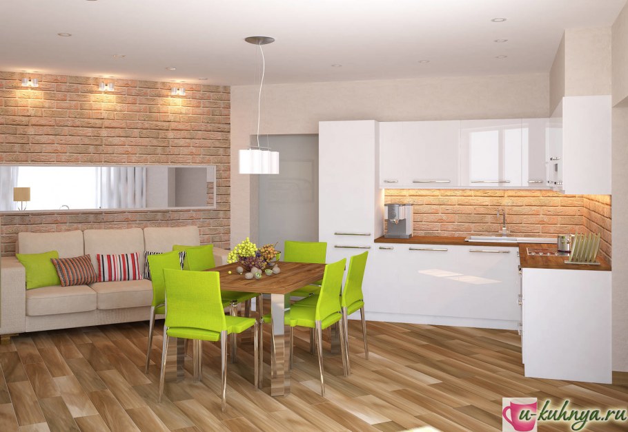 Современные кухни с зоной отдыха