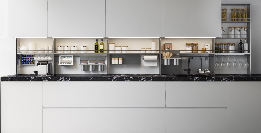 Функциональный фартук для кухни