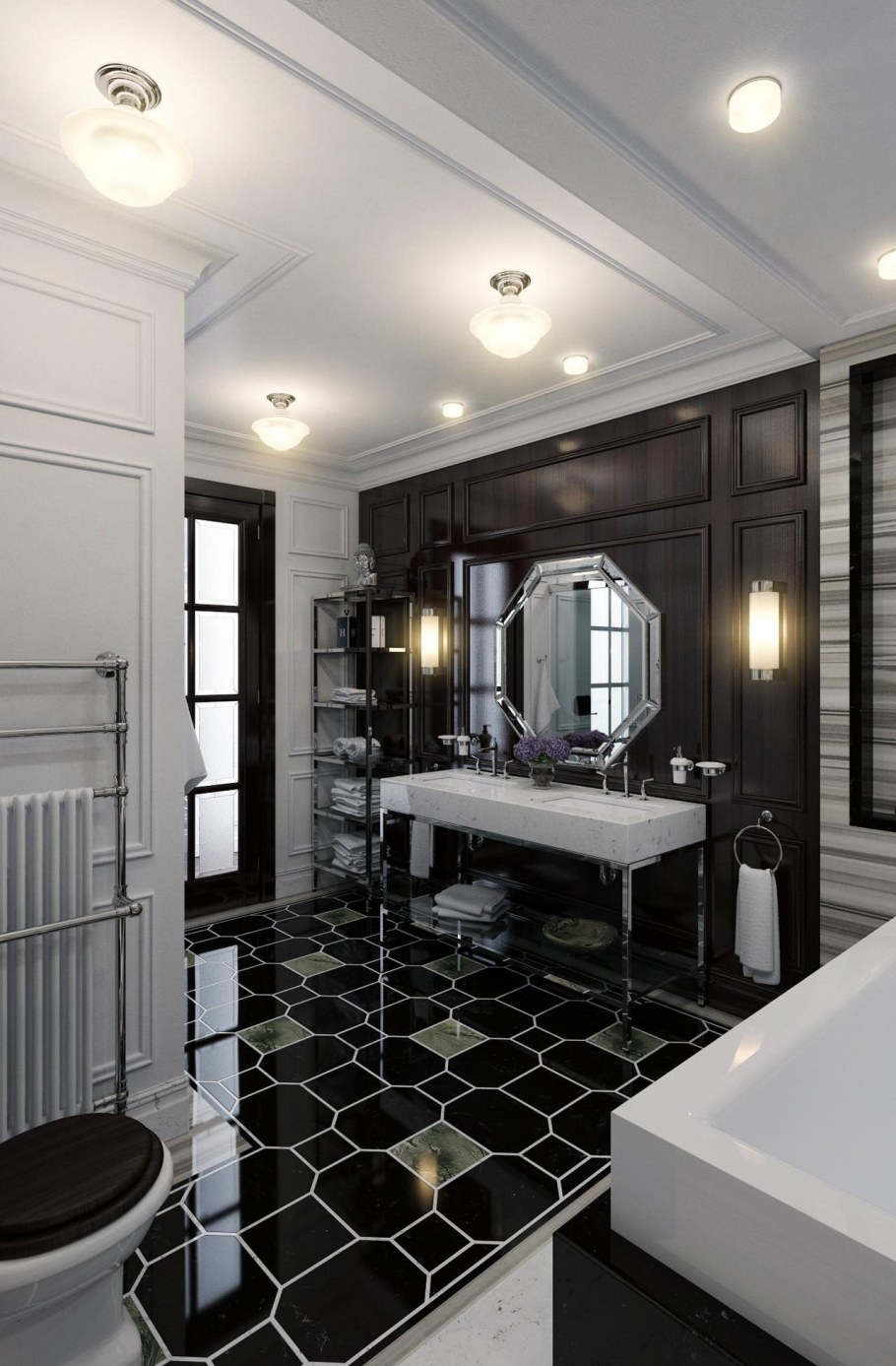 Туалет в стиле Неоклассика