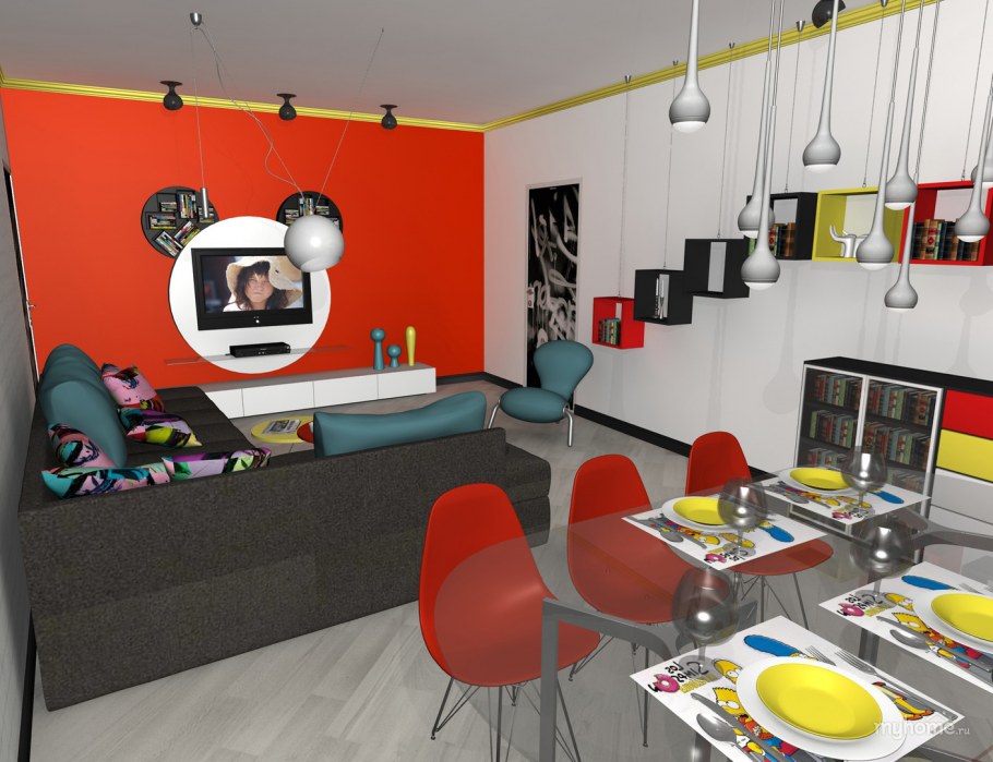 Стиль поп-арт в интерьере квартиры