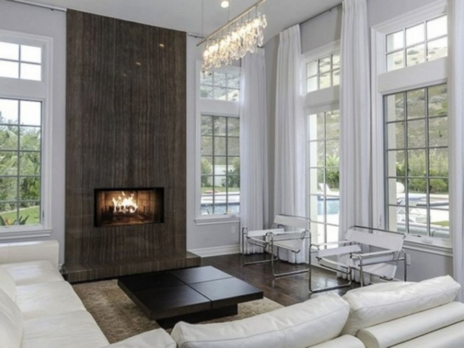 Гостиная с 2 окнами