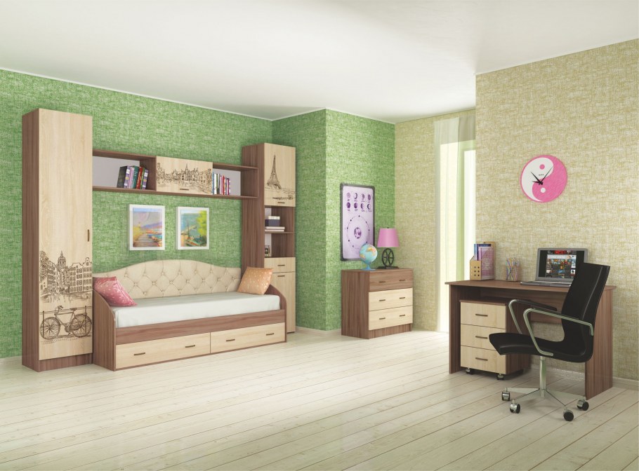 Краска little Greene Orange в интерьере