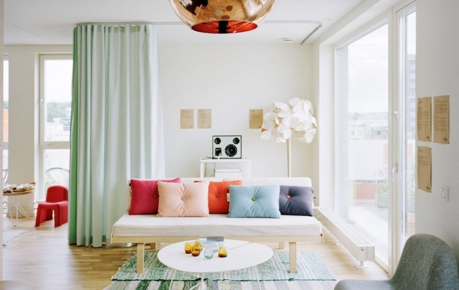 Цветовое зонирование в интерьере