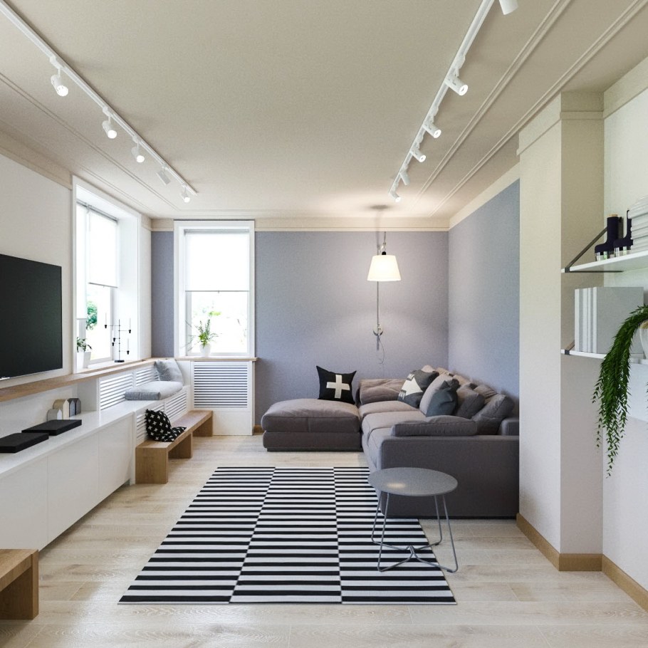 Гостиная в стиле Контемпорари