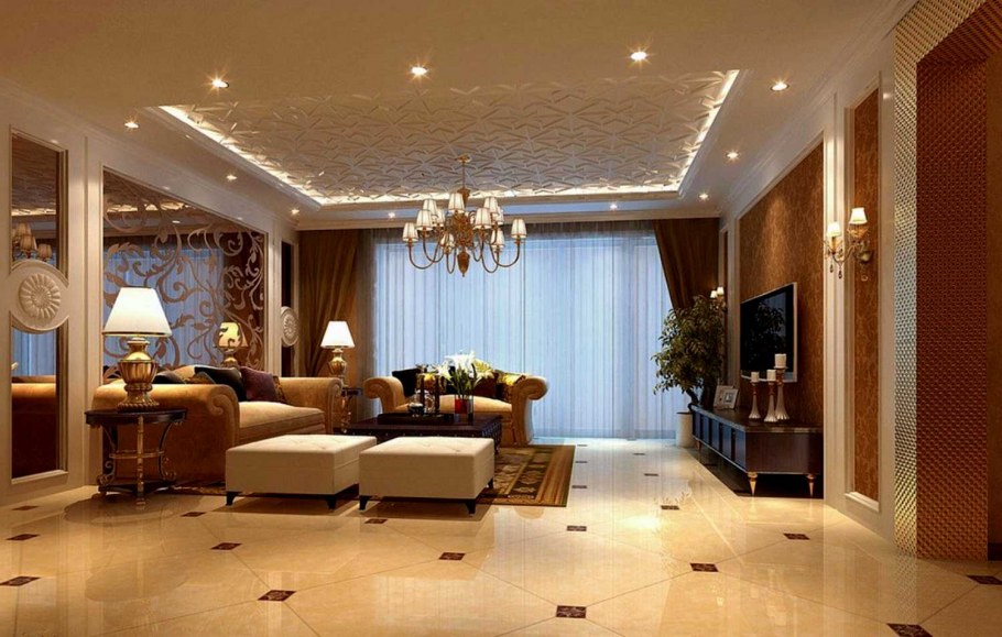 Гостиная с камином планировка