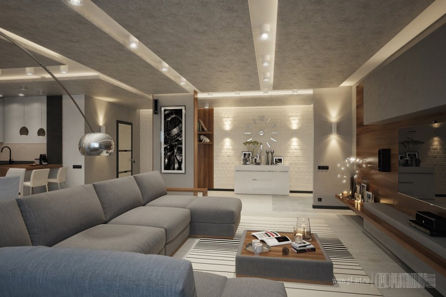 Освещение в гостиной