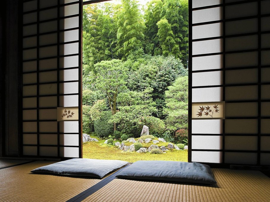 Фрески в японском стиле на стену