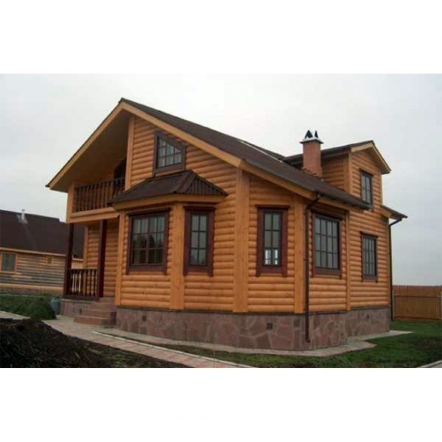 Блок Хаус металлосайдинг дом