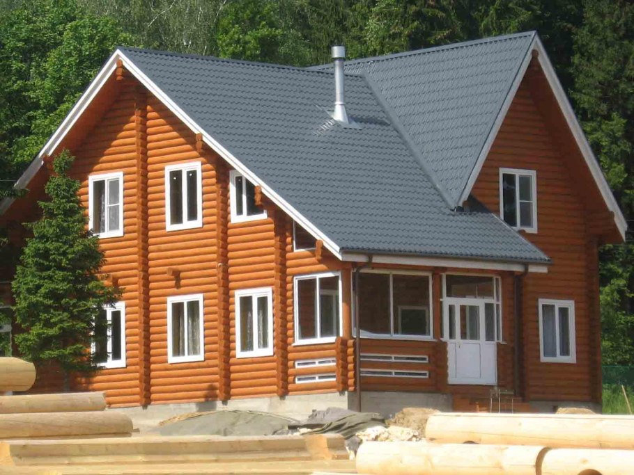 Сайдинг Lбрус (Ecosteel - кедр)