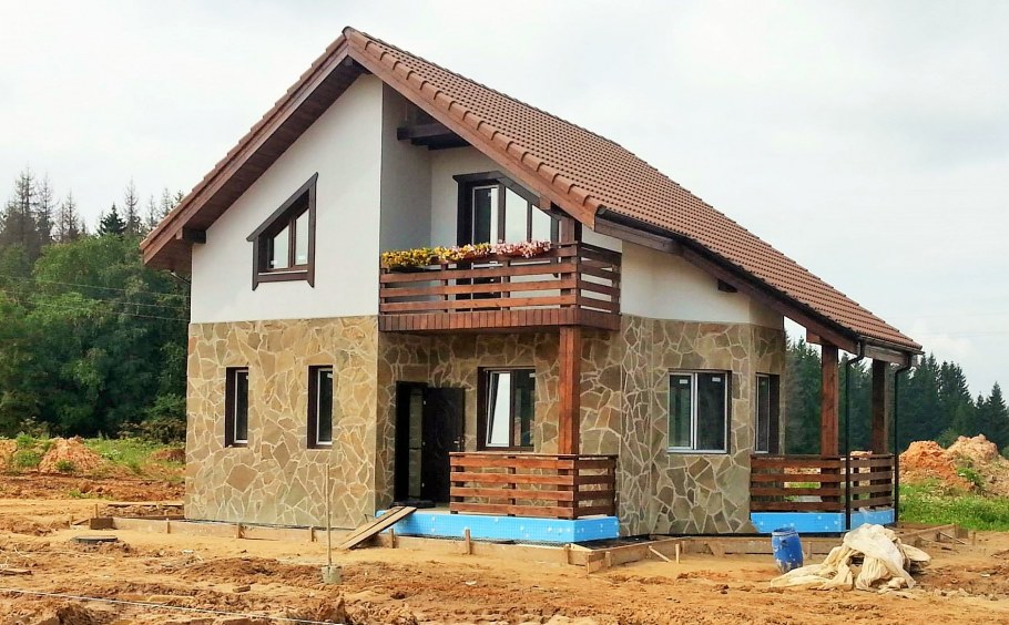 Частный дом из пеноблоков