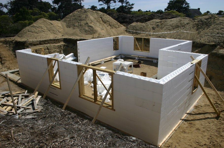 Баня керамзитобетонных блоков