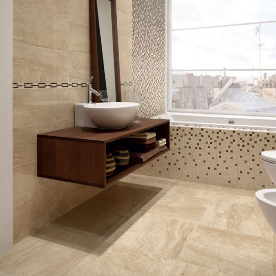 Плитка Travertine Mosaic Golden Tile