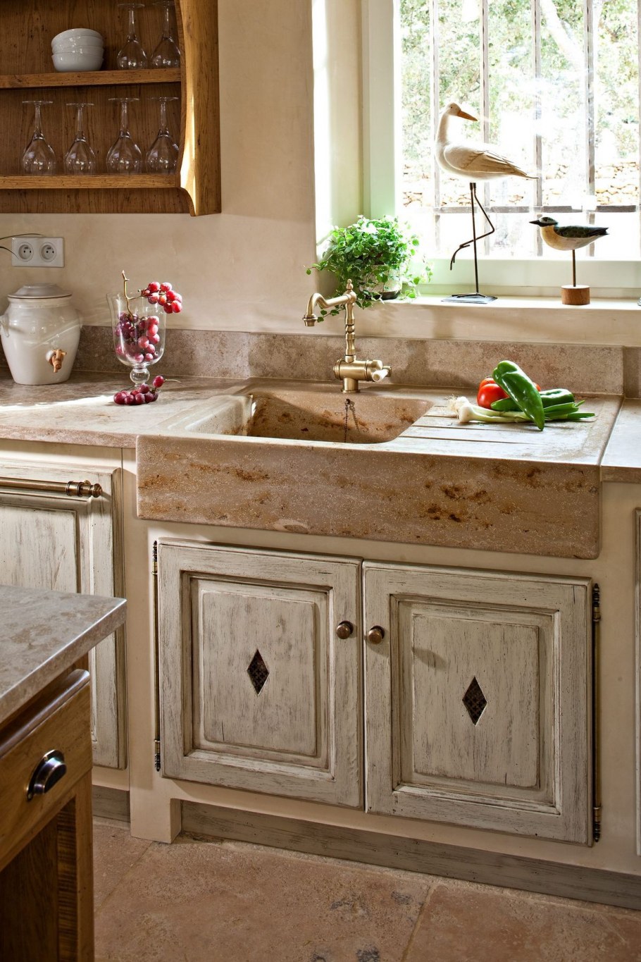 Кухонная столешница в стиле Прованс