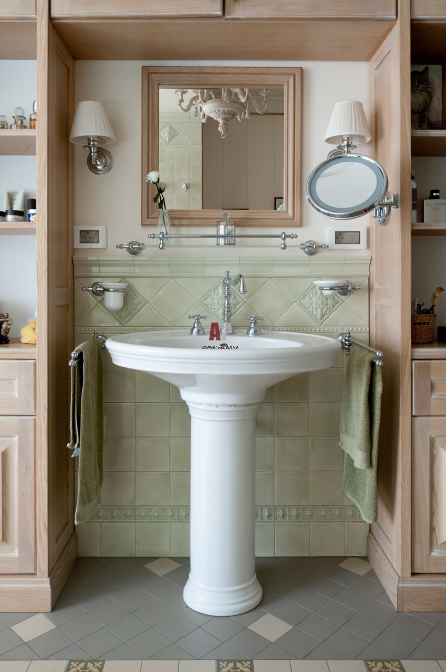 Мебель для ванной в стиле шебби Шик