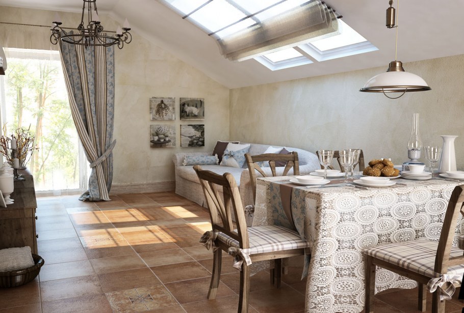 Деревенский Прованс в современном интерьере