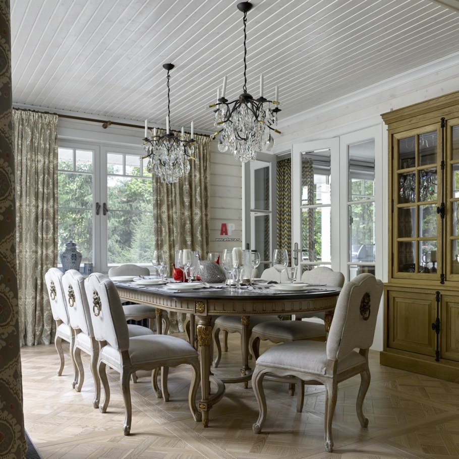 Кухня-столовая-гостиная Прованс