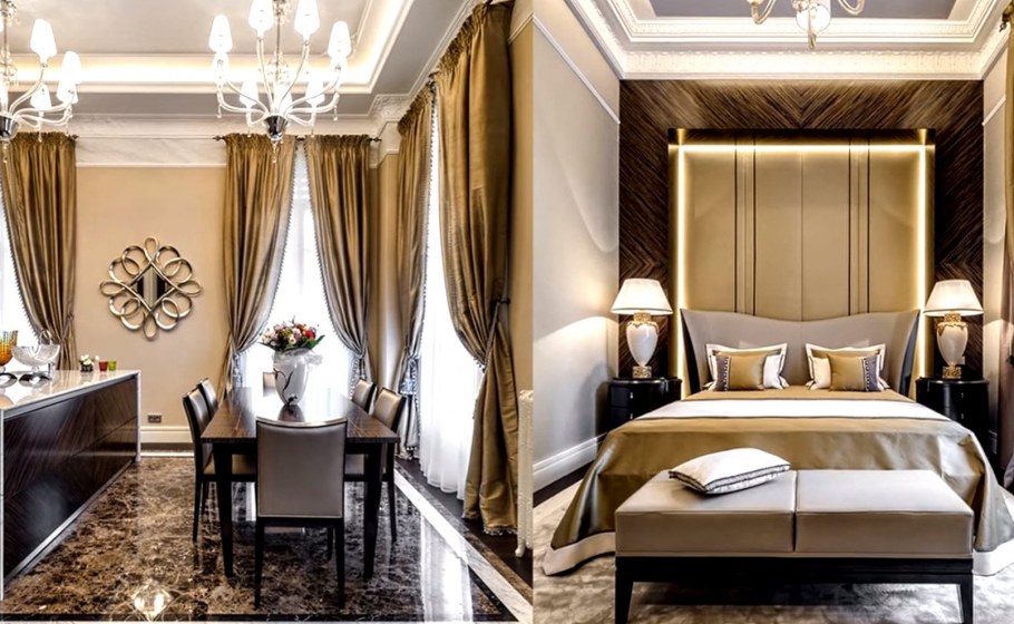 Классический итальянский интерьер квартиры