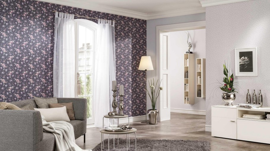 Обои Erismann vie en Rose в интерьере