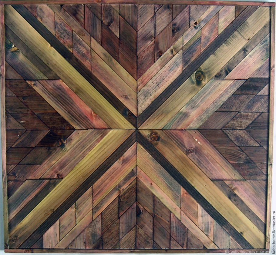 Деревянное панно на стену