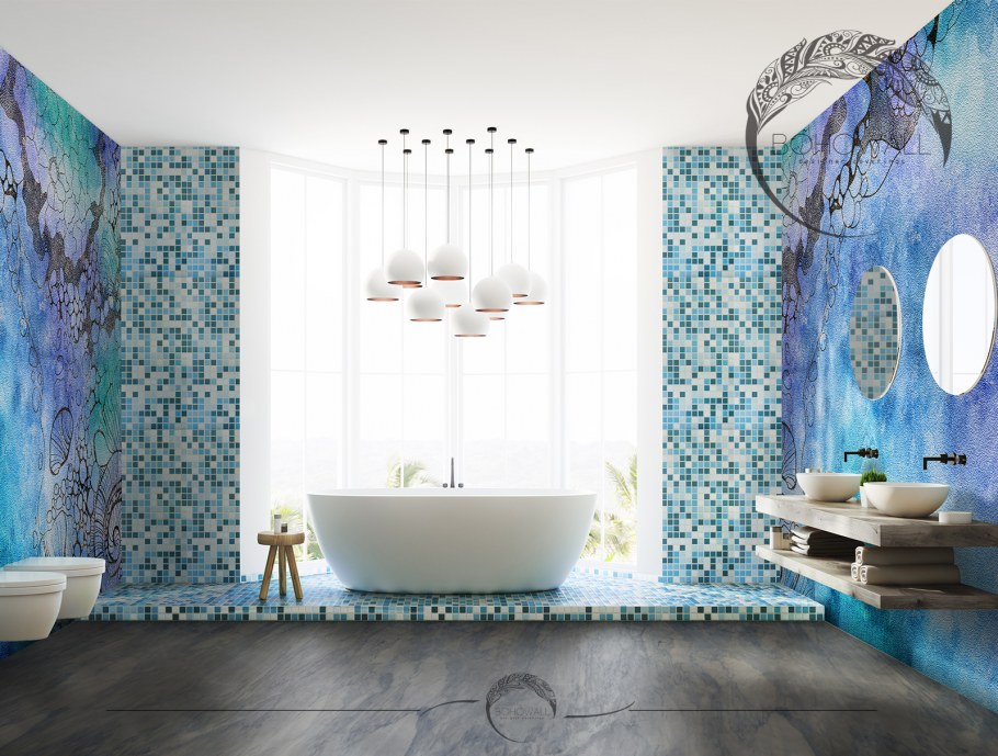 Аквамарин в интерьере