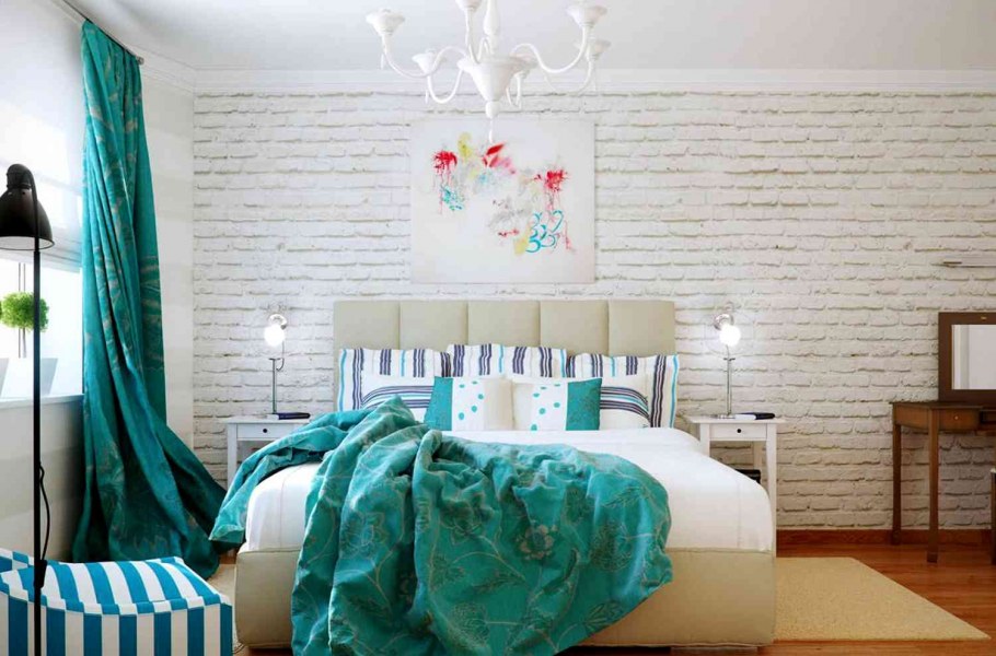 Интерьер в бирюзовых тонах