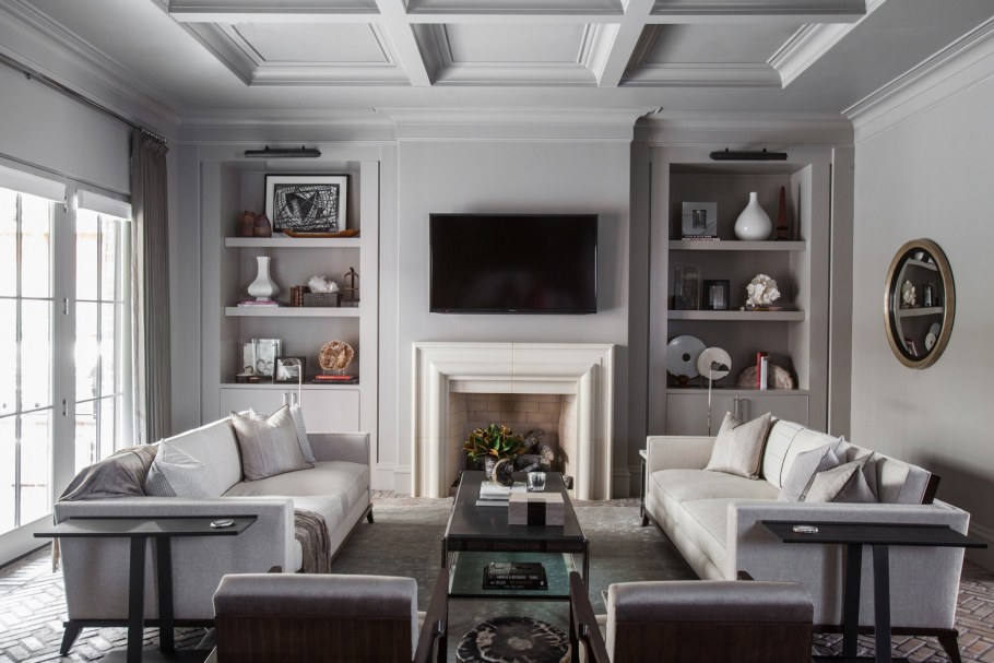 Гостинная камин Неоклассика