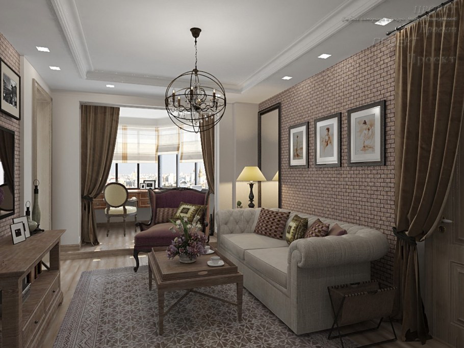 Гостиная в чешском стиле