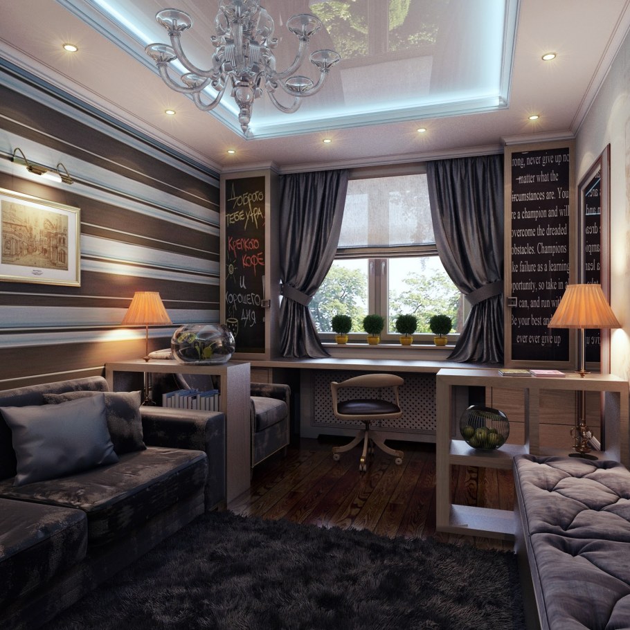 Маленькая гостиная Эклектика