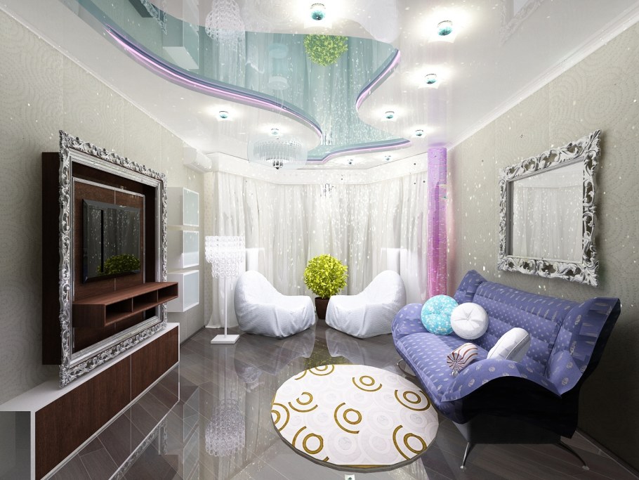 Интерьер однокомнатной квартиры для девушки