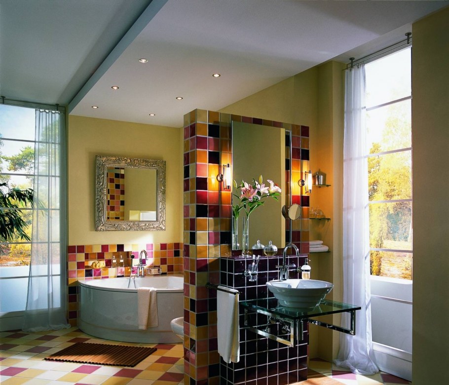 Яркая ванная комната