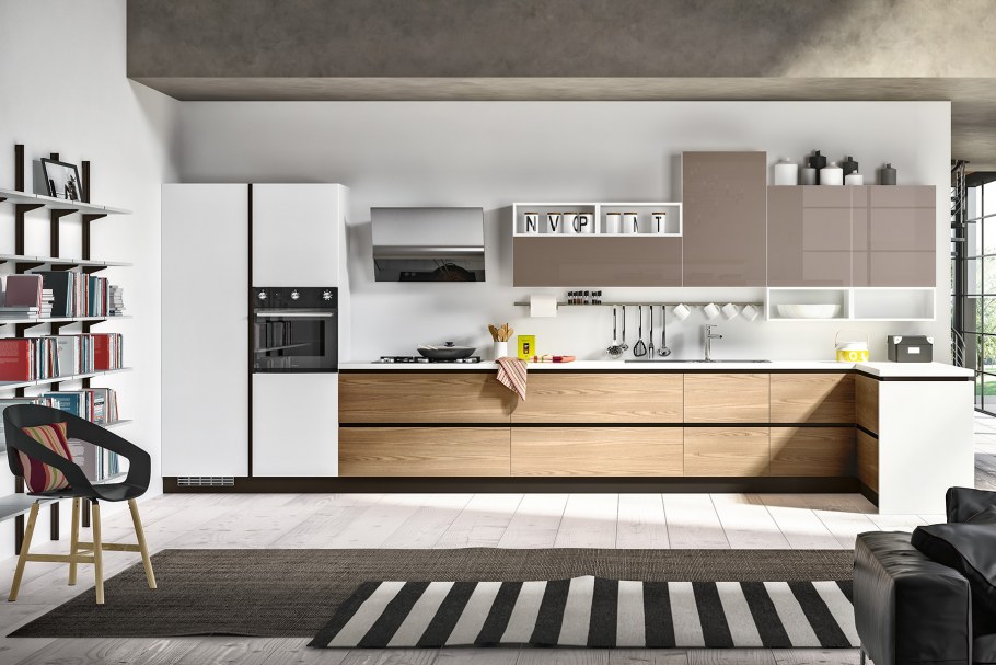 Профиль-ручка под пропил, l=5000мм, отделка алюминий