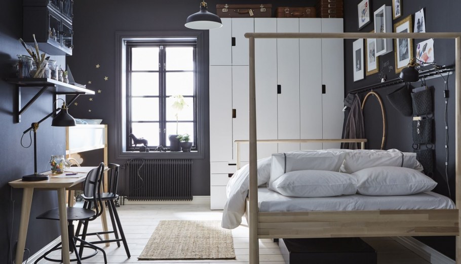 Шкаф лофт икеа