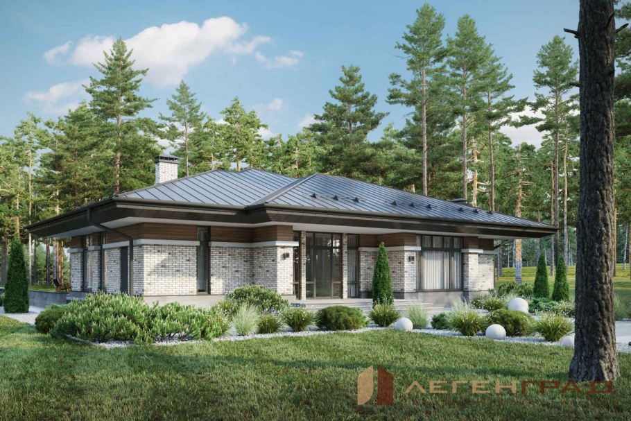 Дом в стиле Райта 260м2