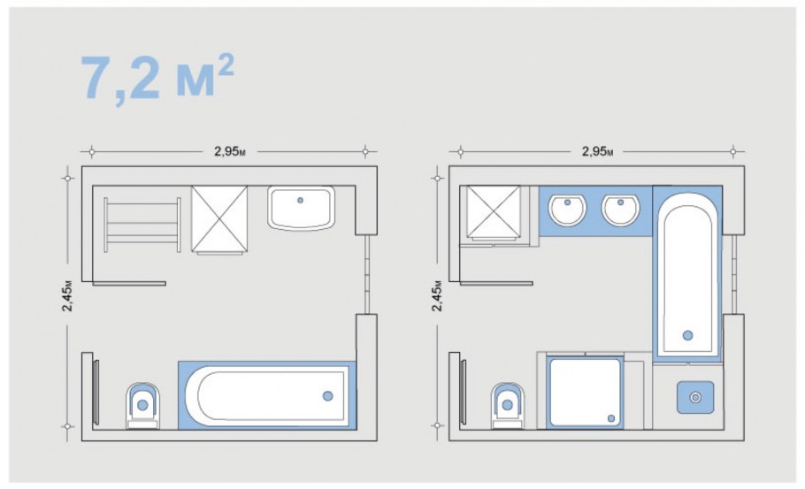 Санузел планировка 2 на 2 м