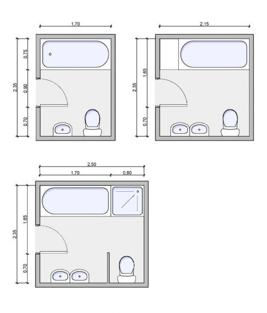 Планировка санузла 2,5м на 2м